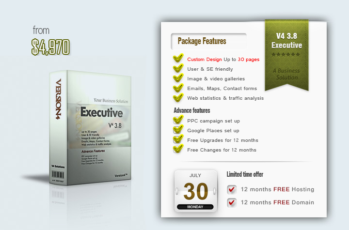 Website Design Package V4 3.8 Executive