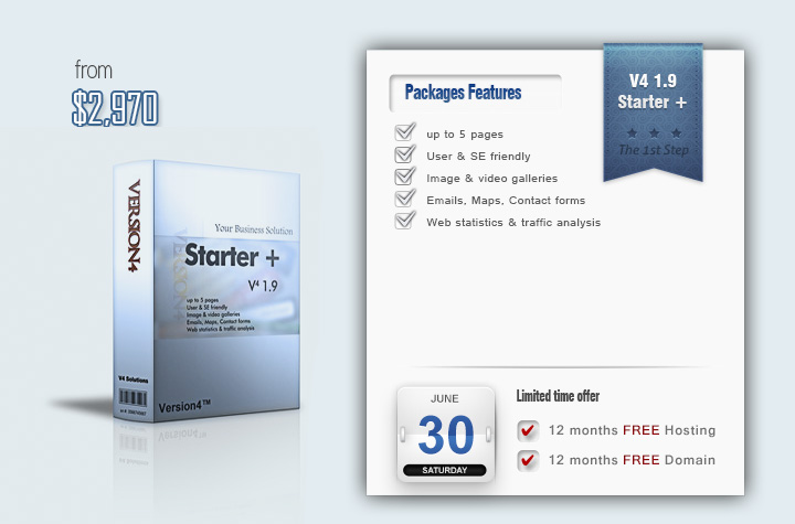 Website Design Package V4 1.9 Starter Plus