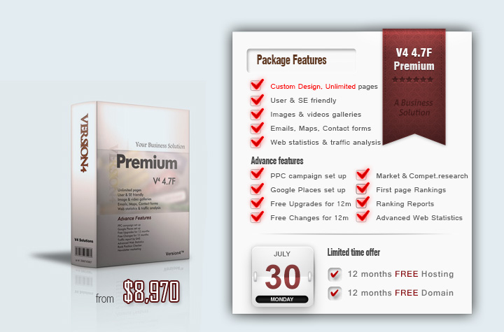 Website Design Package V4 4.7F Premium